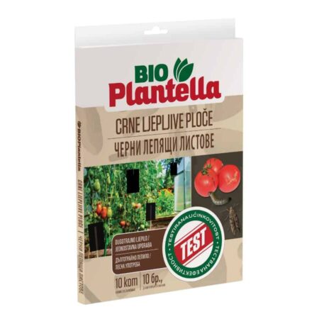 Bio Plantella черни лепящи листове против вредители за домати 10 бр.