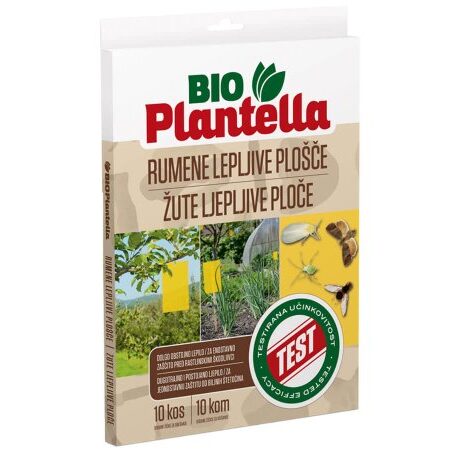 Лепящи Bio Plantella жълти листове против насекоми и вредители 10 бр.