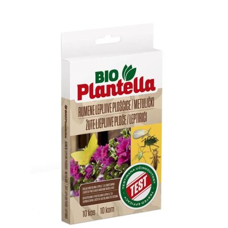 Лепящи Bio Plantella жълти пеперуди против насекоми 10 бр.